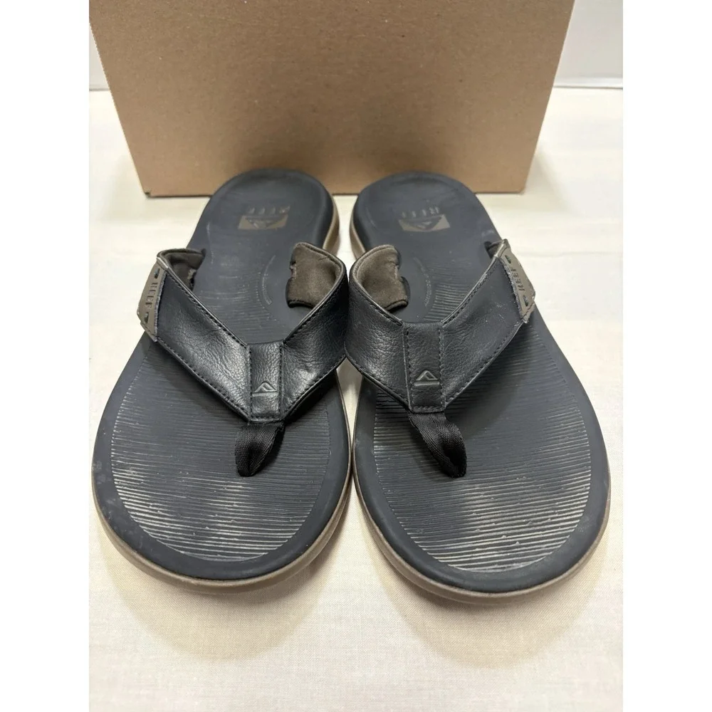 REEF Men's Santa Ana Water-Friendly Flip Flops Brown Size 10